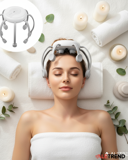 Masajeador Eléctrico de Cuero Cabelludo – 4 Modos | Recargable