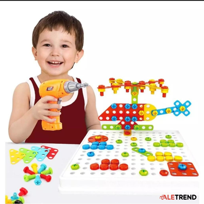 Taladro Didáctico Construcción 3d  “Juguete Educativo