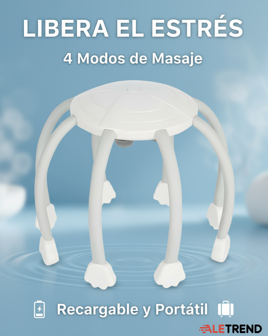 Masajeador Eléctrico de Cuero Cabelludo – 4 Modos | Recargable