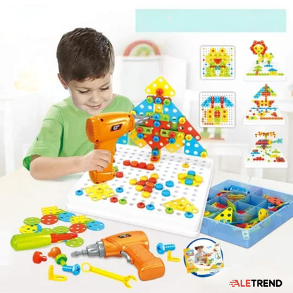 Taladro Didáctico Construcción 3d  “Juguete Educativo