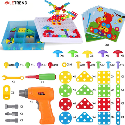 Taladro Didáctico Construcción 3d  “Juguete Educativo