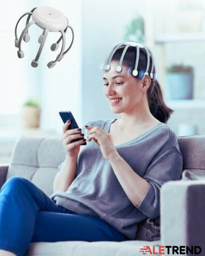 Masajeador Eléctrico de Cuero Cabelludo – 4 Modos | Recargable