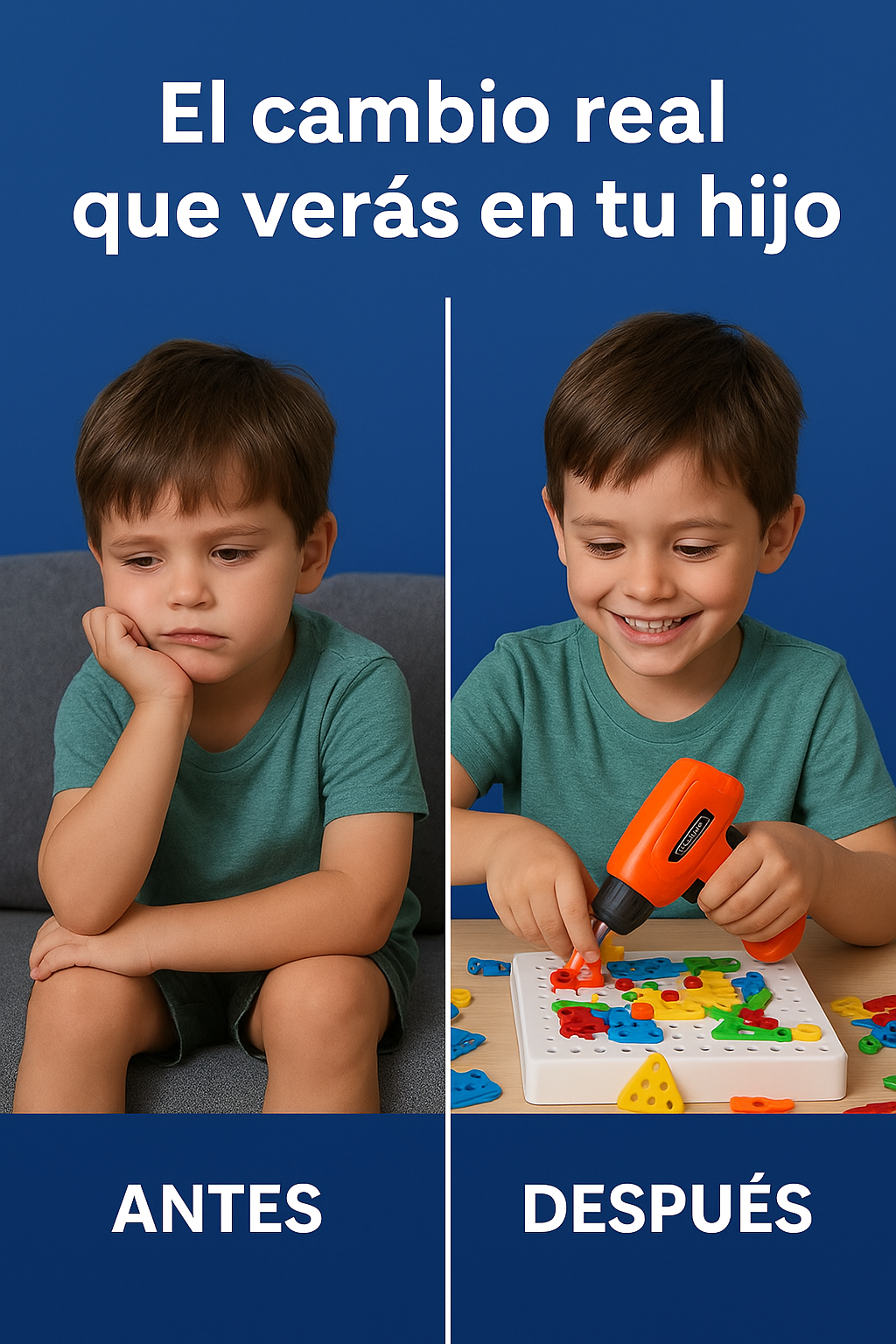 Taladro 3d Para Niños 4 En 1 Juguete