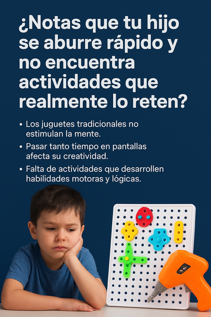 Taladro 3d Para Niños 4 En 1 Juguete